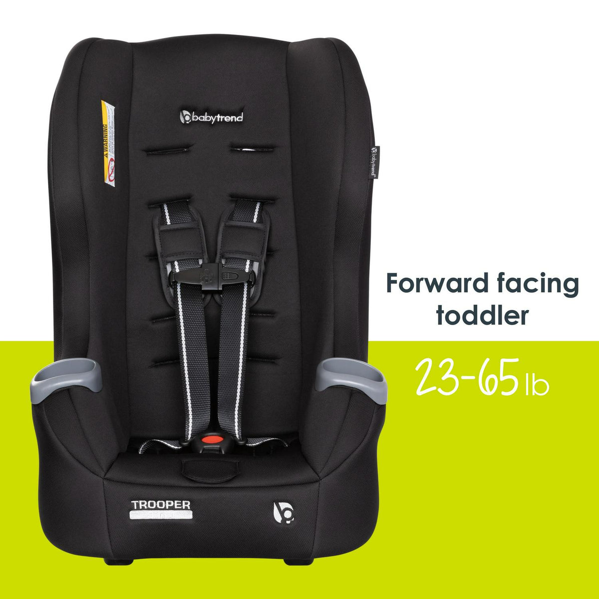 Baby Trend Trooper 3 - in - 1 Convertible Car Seat - Desert Black - Product image 6