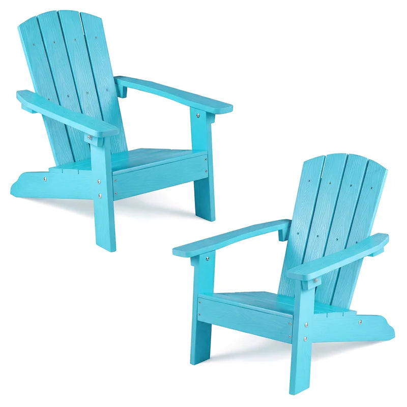 Kids Adirondack Chair, All-Weather HIPS Outdoor Chair with Ergonomic High Backrest & Armrests - Product image 41