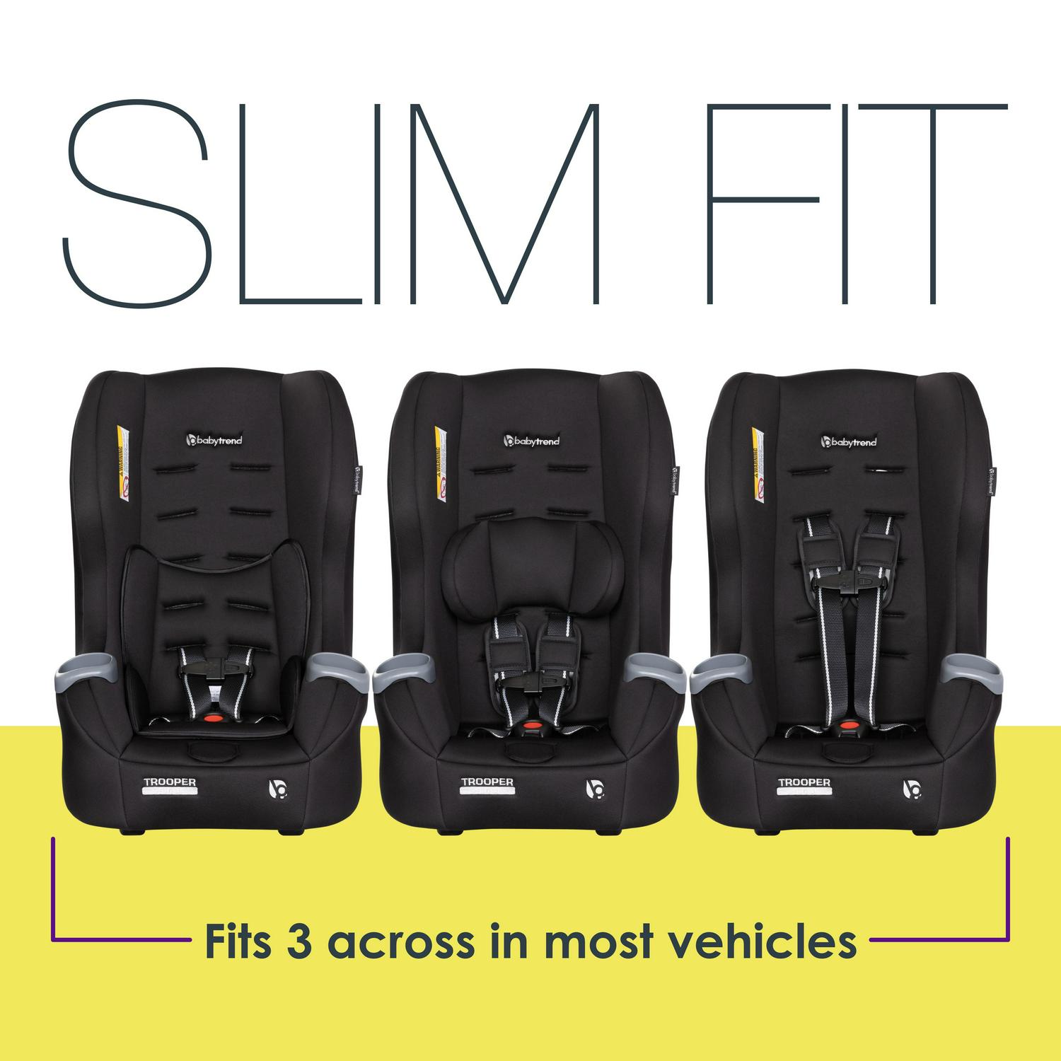 Baby Trend Trooper 3 - in - 1 Convertible Car Seat - Desert Black - Product image 3