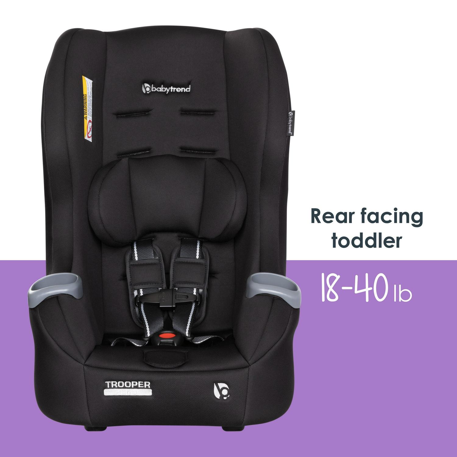 Baby Trend Trooper 3 - in - 1 Convertible Car Seat - Desert Black - Product image 5